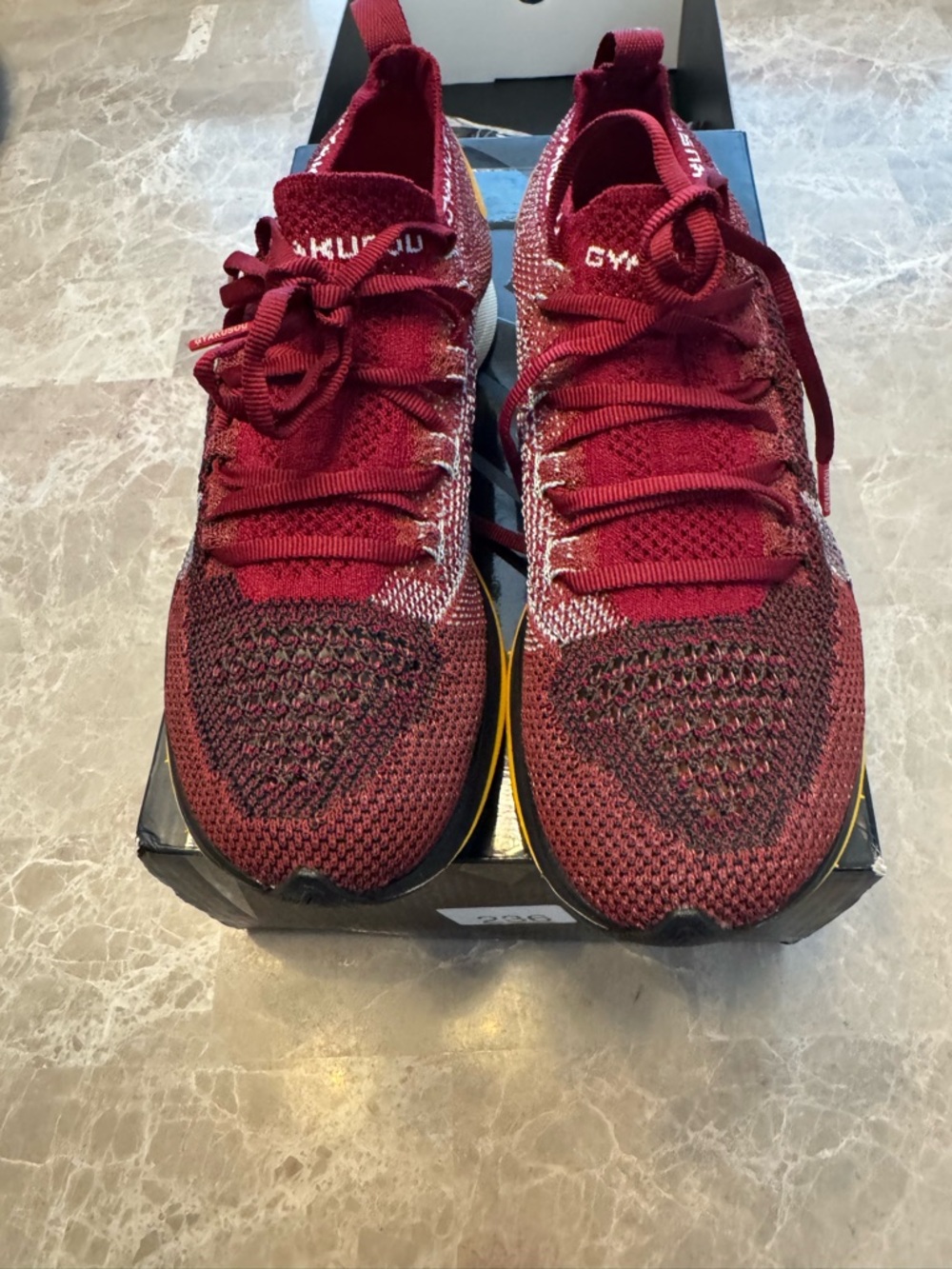 Nike Vaporfly 4% Flyknit Gyakusou Men's 4 / Women's 5.5 Team Red AV7998-600 - Picture 12 of 14